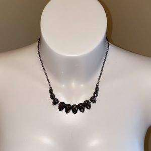 Paparazzi gunmetal necklace and earrings NEW